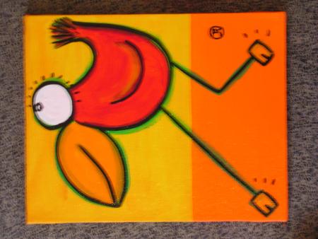 echasse-bird.....acrylique 24/30