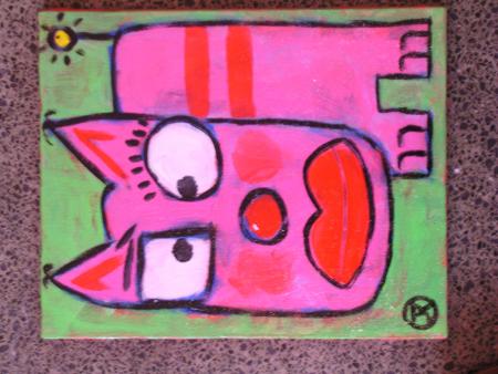 cat a bouche acrylique 17/21