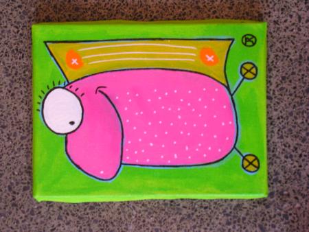 nez fish....acrylique 18/21